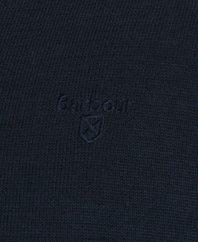 Barbour Clothing Men CobaLight Marl Pima Cotton V-Neck Sweater 2BB2F1087