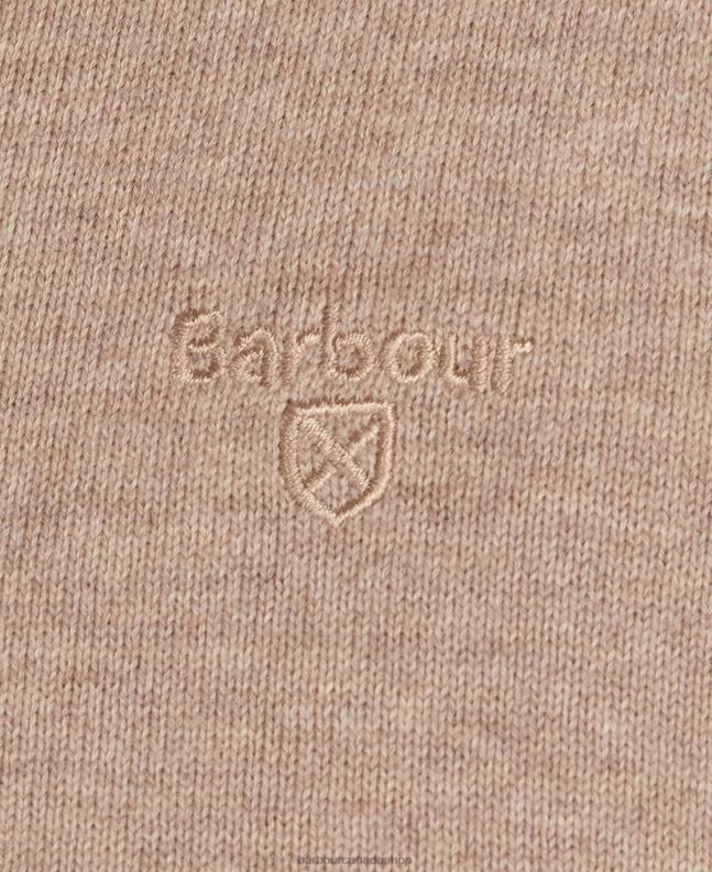 Barbour Clothing Men CobaLight Marl Pima Cotton V-Neck Sweater 2BB2F1091