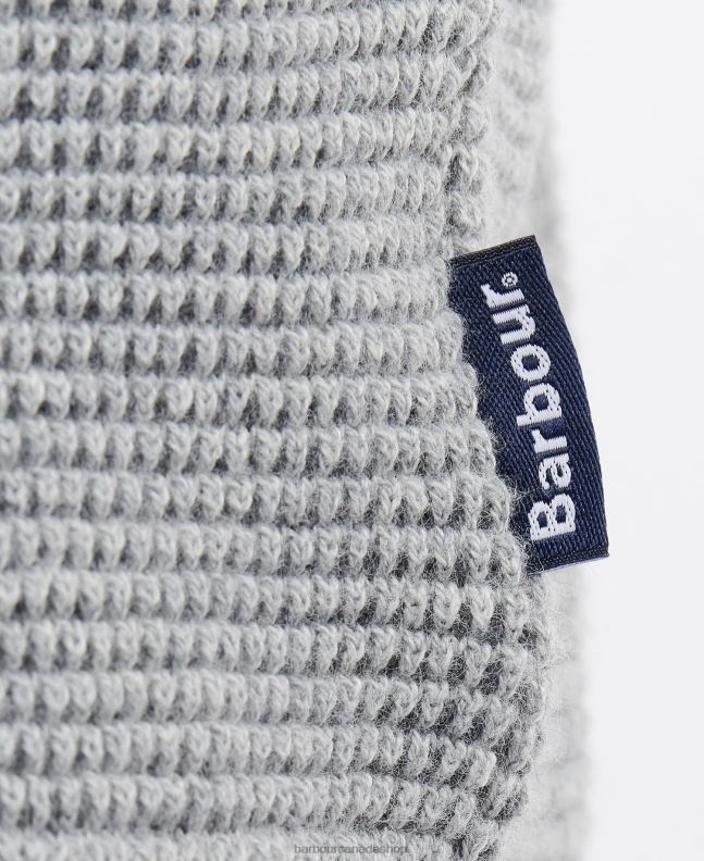 Barbour Clothing Men Grey Marl Malcolm Half Button Jumper 2BB2F1108