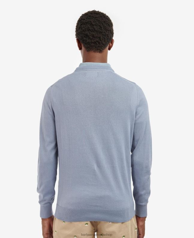 Barbour Clothing Men Light Moss Light Cotton Crew Neck Sweater 2BB2F1126