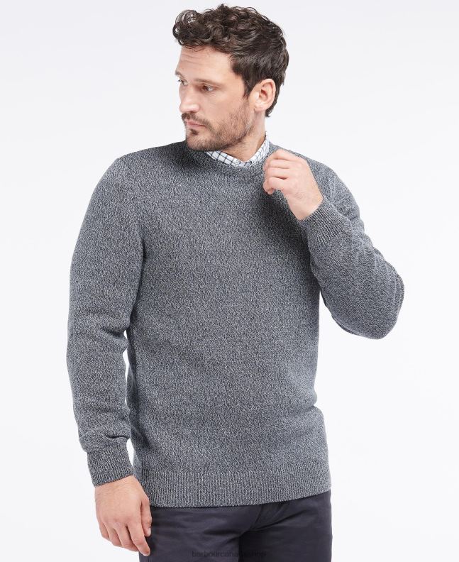 Barbour Clothing Men Navy Cotton Twist Nelson Crew 2BB2F1115