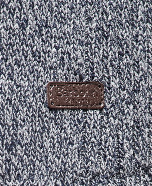 Barbour Clothing Men Navy Cotton Twist Nelson Half Zip 2BB2F1101