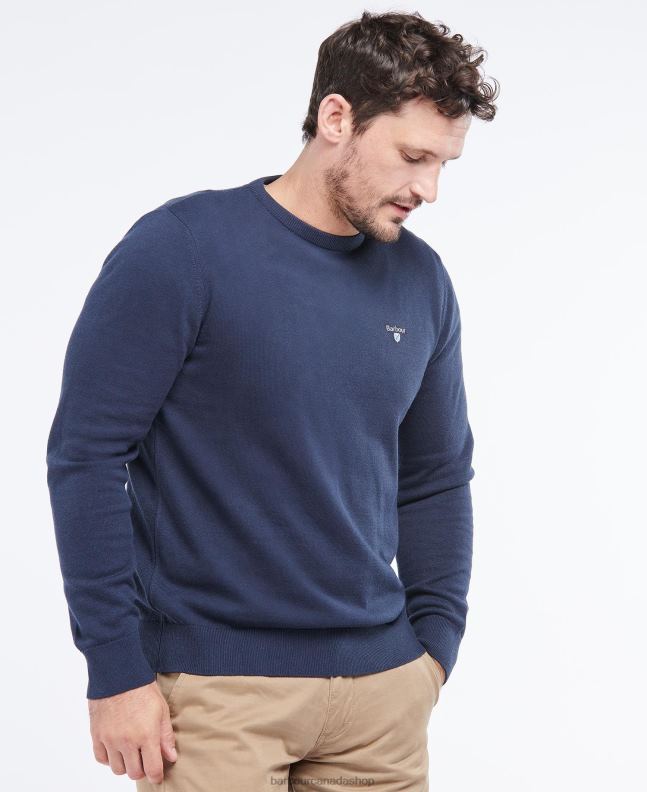 Barbour Clothing Men Navy Organic Crew Jumper 2BB2F1112