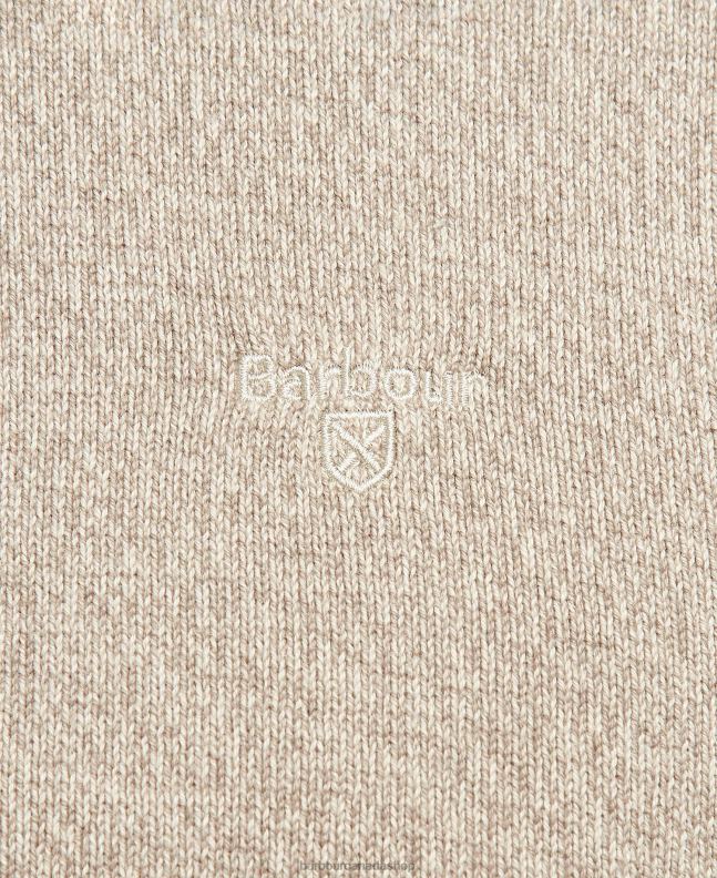 Barbour Clothing Men Olive Marl Firle Knitted Crew Neck Jumper 2BB2F1110