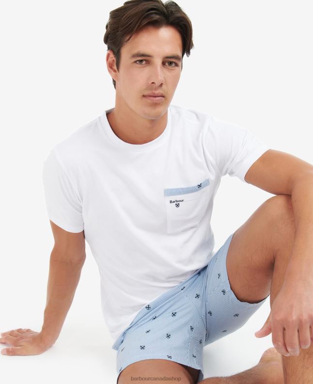 Barbour Clothing Men Classic Blue Hilson PJ Set 2BB2F1239