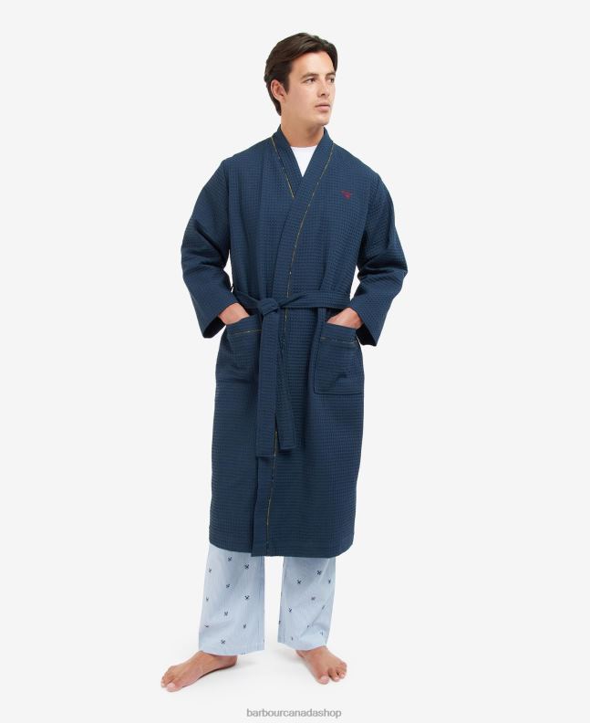 Barbour Clothing Men Classic Navy Hadrian Night Robe 2BB2F1238