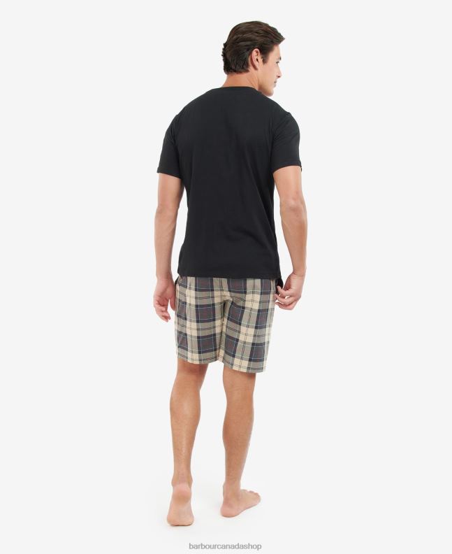 Barbour Clothing Men Summer Navy Tartan Bailes PJ Set 2BB2F1240