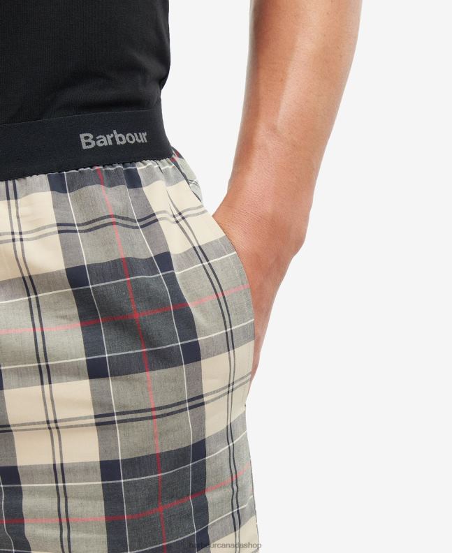 Barbour Clothing Men Summer Navy Tartan Bailes PJ Set 2BB2F1240