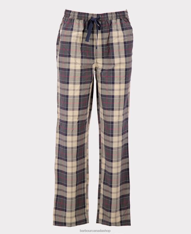 Barbour Clothing Men Summer Navy Tartan Carlisle PJ Set 2BB2F1242