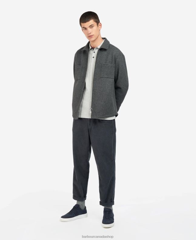 Barbour Clothing Men Charcoal/Cordovan Ivor Wool 2BB2F220