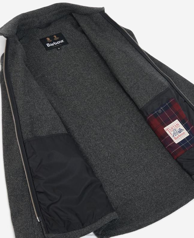 Barbour Clothing Men Charcoal/Cordovan Ivor Wool 2BB2F220