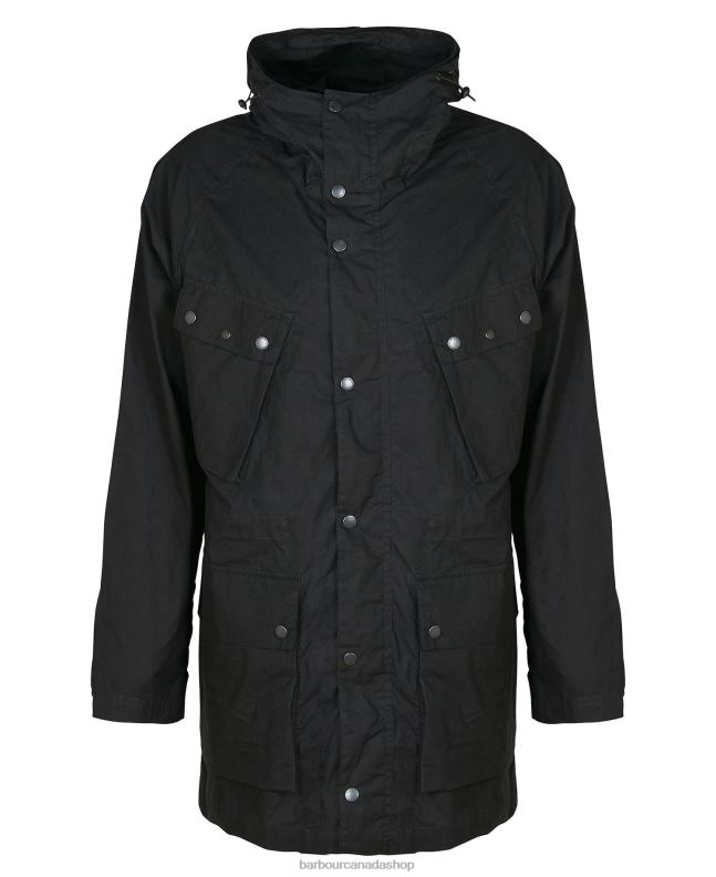 Barbour Clothing Men Classic Black Deal Casual Parka Coat 2BB2F176