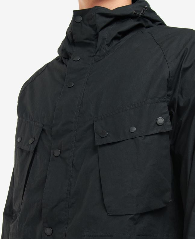 Barbour Clothing Men Classic Black Deal Casual Parka Coat 2BB2F176
