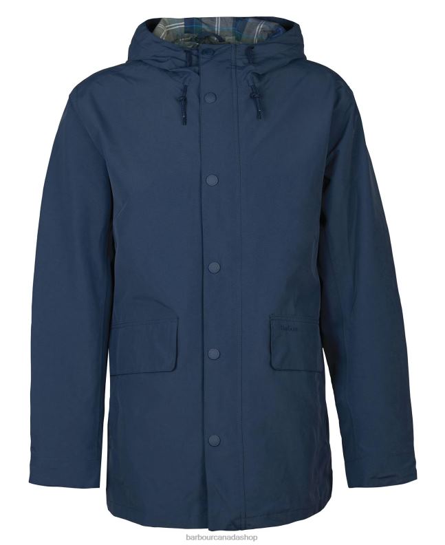Barbour Clothing Men Classic Navy Summer City Waterproof Parka Jacket 2BB2F171