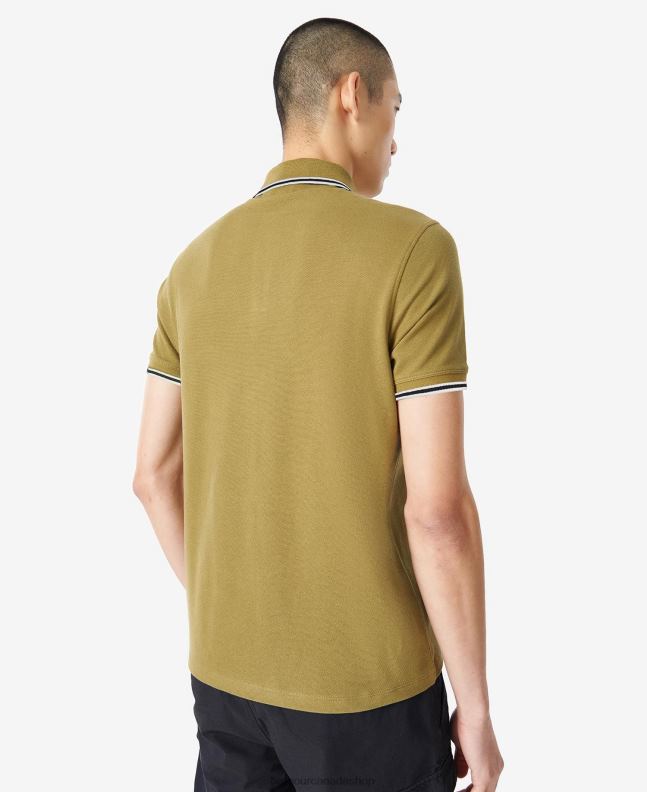 Barbour Clothing Men Archive Olive Rider Tipped Polo Shirt 2BB2F671