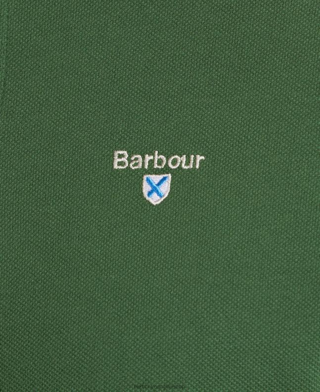 Barbour Clothing Men Atlantic Blue Sports Polo Shirt 2BB2F567