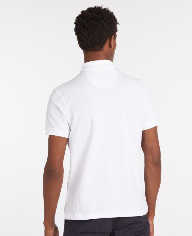 Barbour Clothing Men Atlantic Blue Sports Polo Shirt 2BB2F576