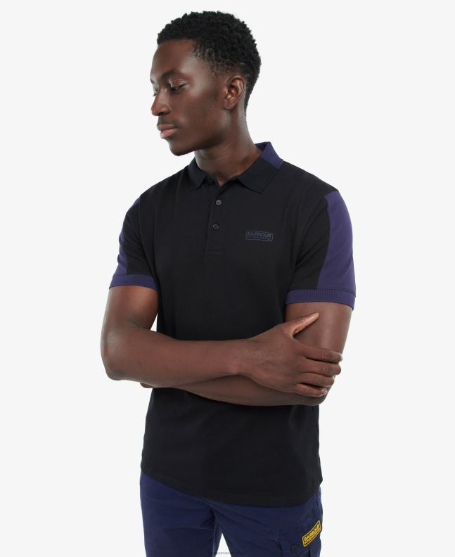 Barbour Clothing Men Black/Ink Philip Polo Shirt 2BB2F640