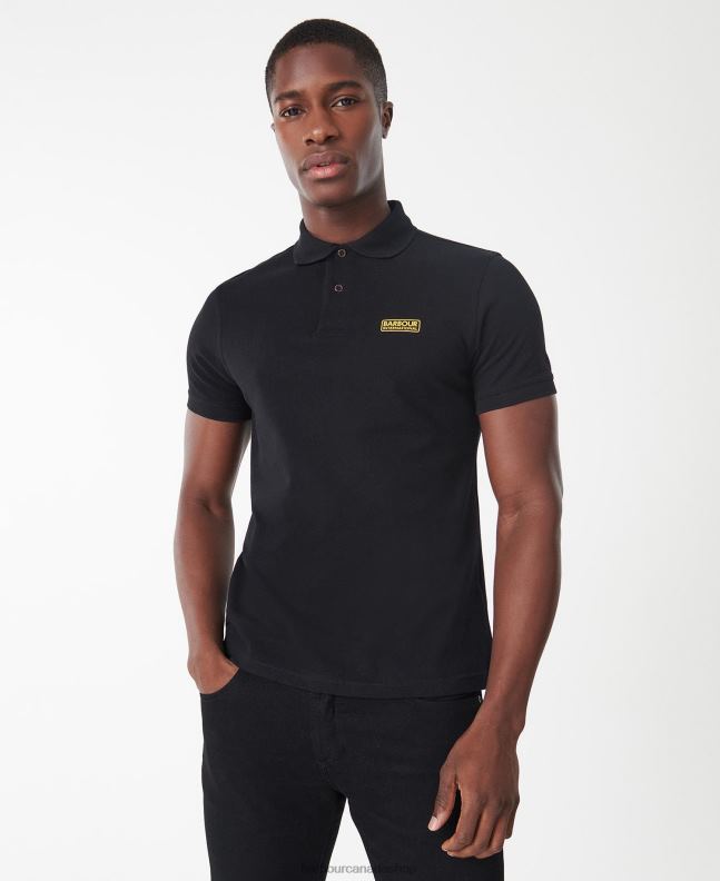 Barbour Clothing Men Black International Poloshirt International Essential 2BB2F622
