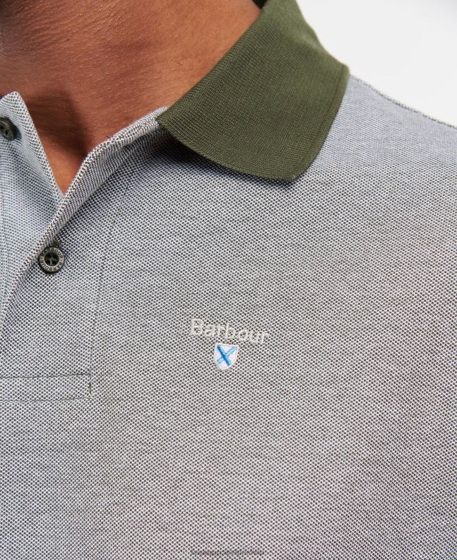 Barbour Clothing Men Black Sports Polo Mix Shirt 2BB2F602