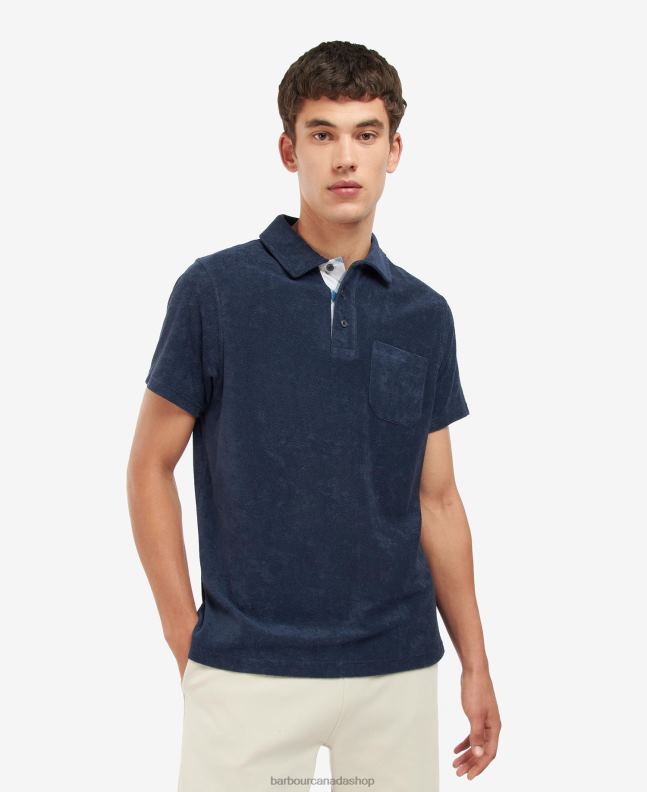 Barbour Clothing Men Classic Navy Cowes Polo Shirt 2BB2F714