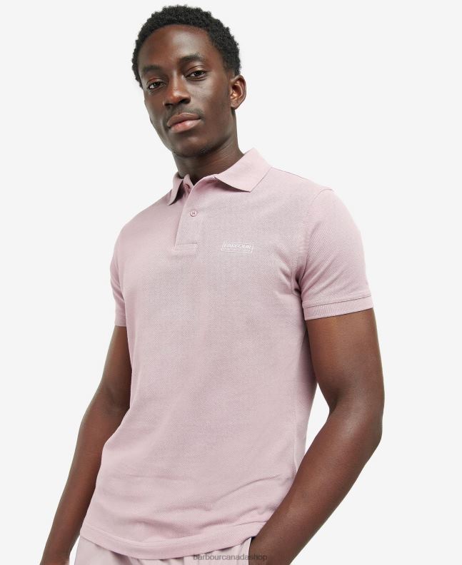 Barbour Clothing Men Dark Thistle Essential Polo Shirt 2BB2F686