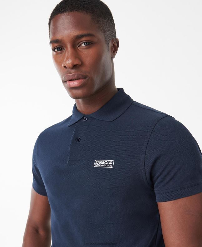 Barbour Clothing Men Deep Blue International Poloshirt International Essential 2BB2F596