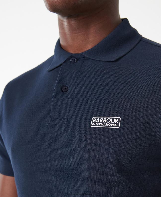 Barbour Clothing Men Deep Blue International Poloshirt International Essential 2BB2F596