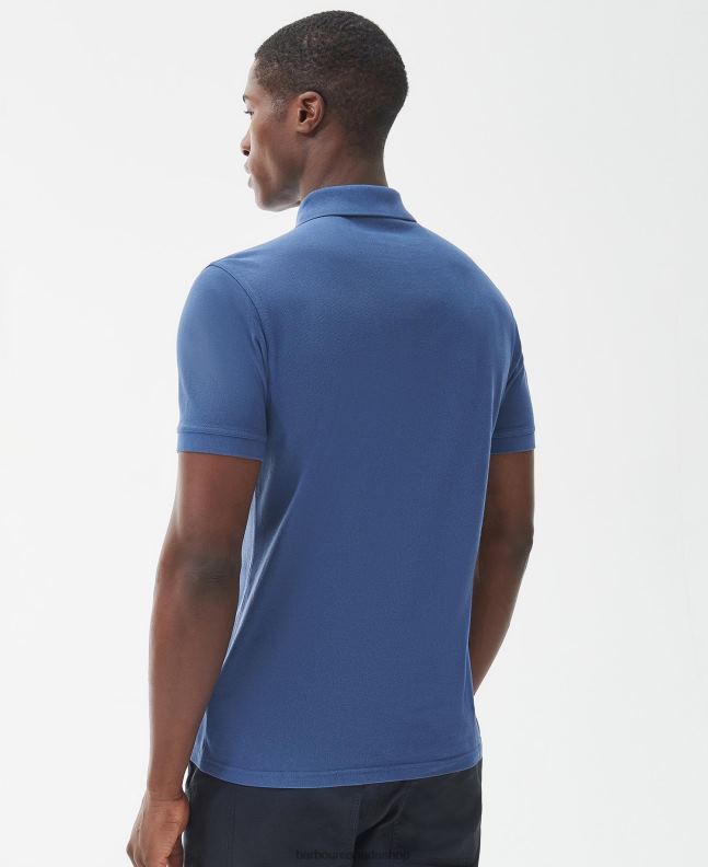 Barbour Clothing Men Dusk Pink Essential Garment Dye Polo Shirt 2BB2F680