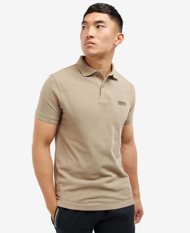 Barbour Clothing Men Dusky Khaki International Essential Polo Shirt 2BB2F740