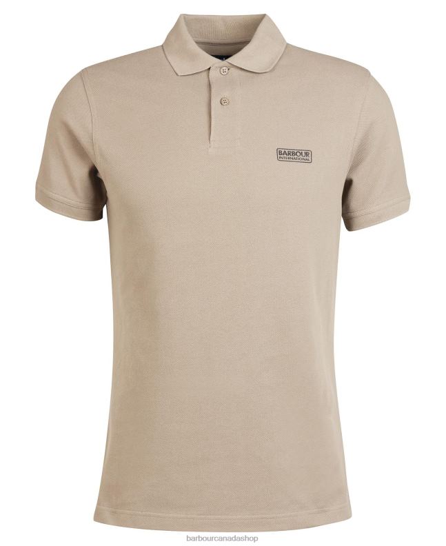 Barbour Clothing Men Dusky Khaki International Essential Polo Shirt 2BB2F740