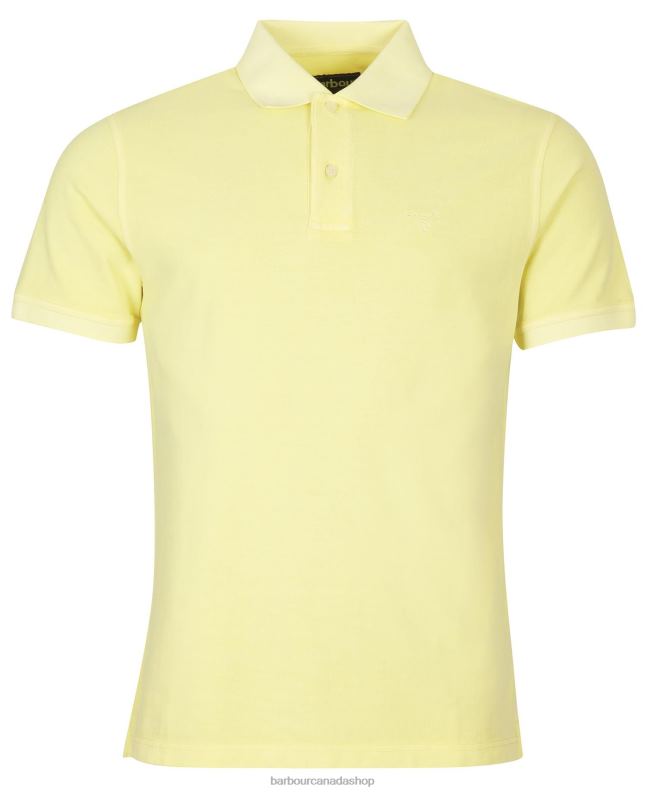 Barbour Clothing Men Dusty Mint Washed Sports Polo Shirt 2BB2F558