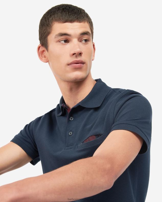 Barbour Clothing Men Grey Marl Barwick Polo Shirt 2BB2F702