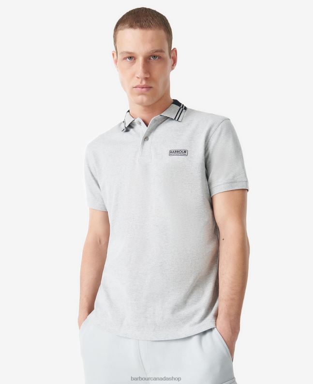 Barbour Clothing Men Grey Marl Ziggy Polo Shirt 2BB2F676