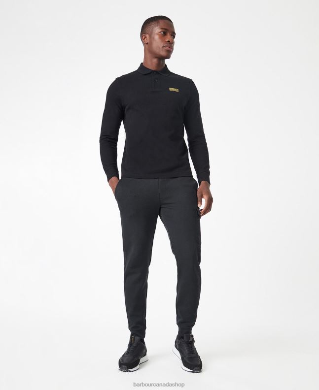 Barbour Clothing Men International Navy International Long Sleeved Polo Shirt 2BB2F662