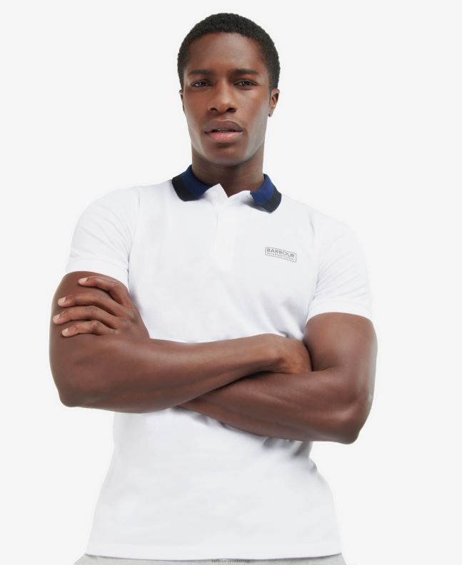 Barbour Clothing Men Light Grey Ampere Polo Shirt 2BB2F669