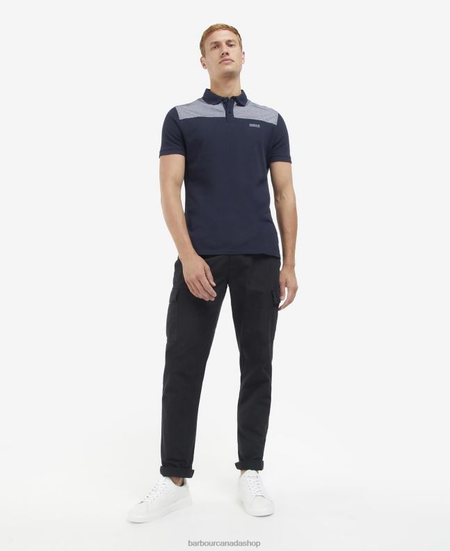 Barbour Clothing Men Night Sky Morse Polo Shirt 2BB2F700