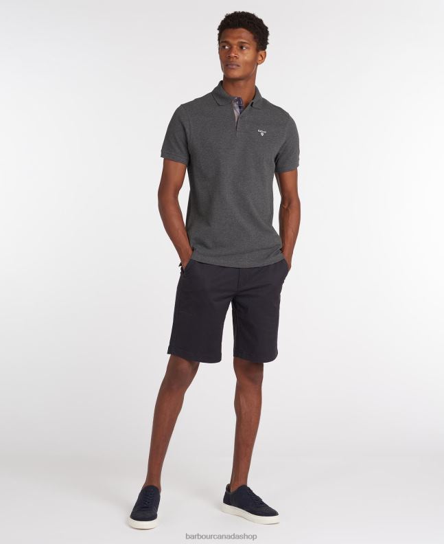 Barbour Clothing Men Night Sky/Olive Night Tartan Poloshirt Pique 2BB2F545