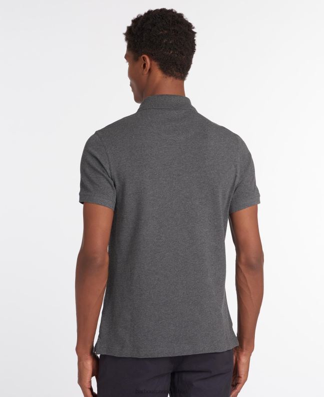 Barbour Clothing Men Night Sky/Olive Night Tartan Poloshirt Pique 2BB2F545