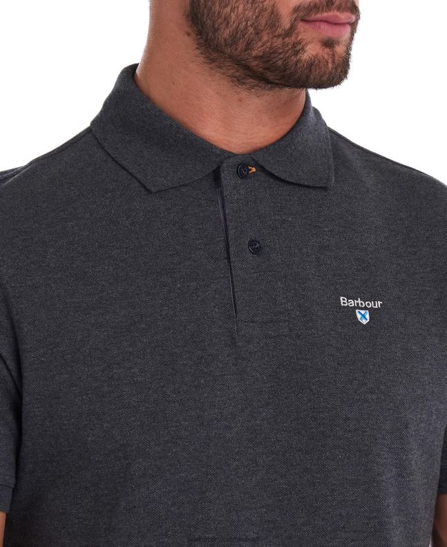Barbour Clothing Men Night Sky/Olive Night Tartan Poloshirt Pique 2BB2F545