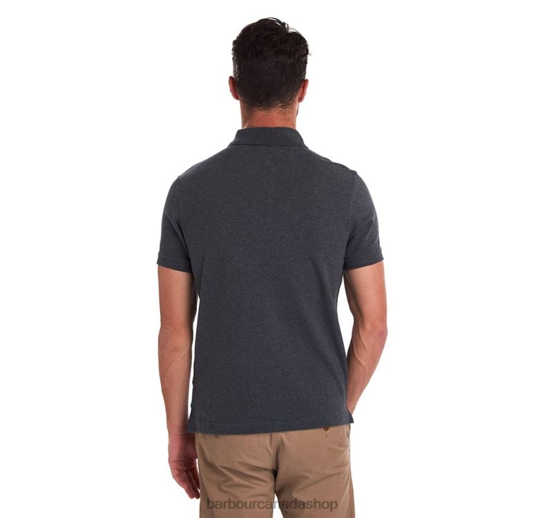 Barbour Clothing Men Night Sky/Olive Night Tartan Poloshirt Pique 2BB2F545