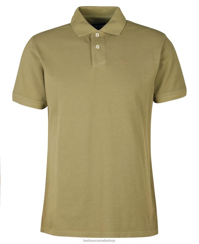 Barbour Clothing Men Pink Salt Wash Sports Polo Shirt 2BB2F667