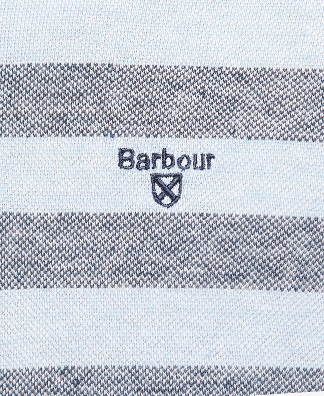 Barbour Clothing Men Powder Blue Thorley Striped Polo Shirt 2BB2F716