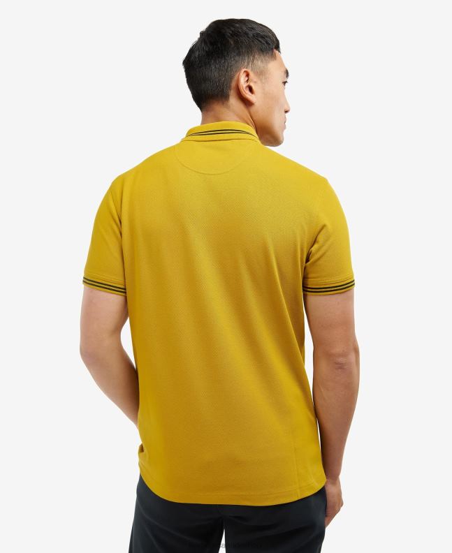 Barbour Clothing Men Powder Blue/White Essential Tipped Polo Shirt 2BB2F742