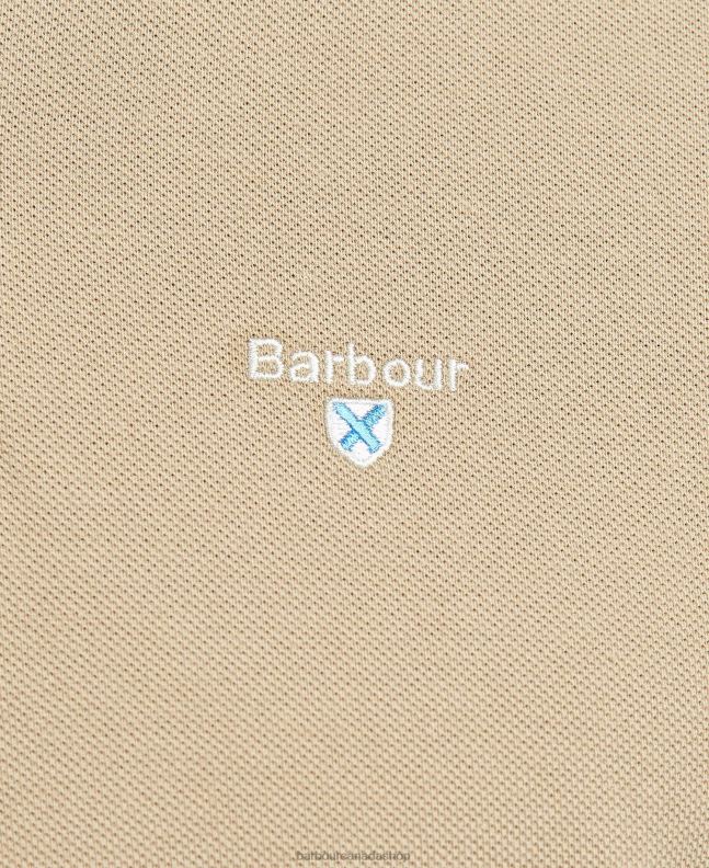 Barbour Clothing Men Sky Marl/Dress Tartan Pique Polo Shirt 2BB2F600
