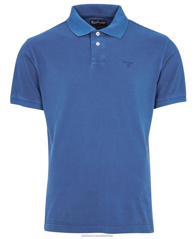 Barbour Clothing Men Sky Washed Sports Polo Shirt 2BB2F564