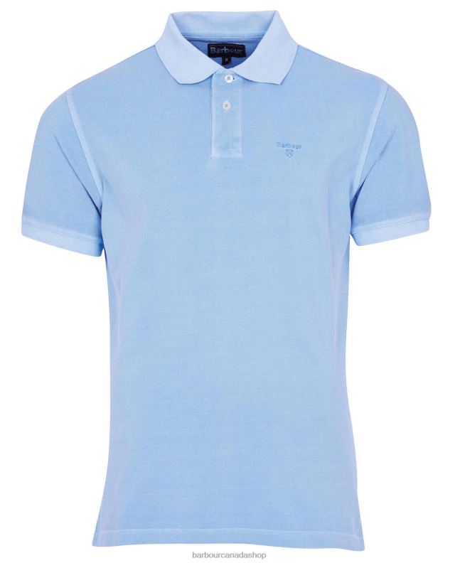 Barbour Clothing Men Sky Washed Sports Polo Shirt 2BB2F595
