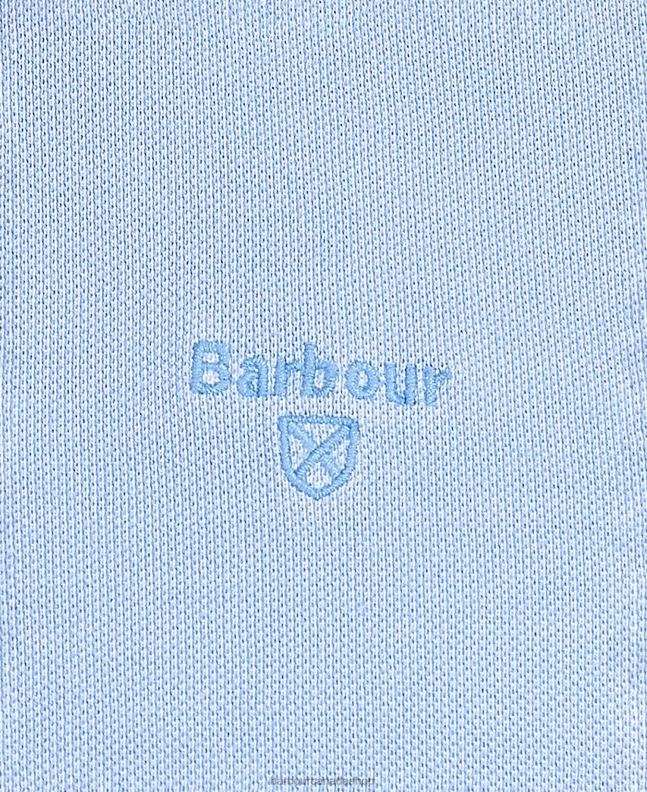 Barbour Clothing Men Sky Washed Sports Polo Shirt 2BB2F595