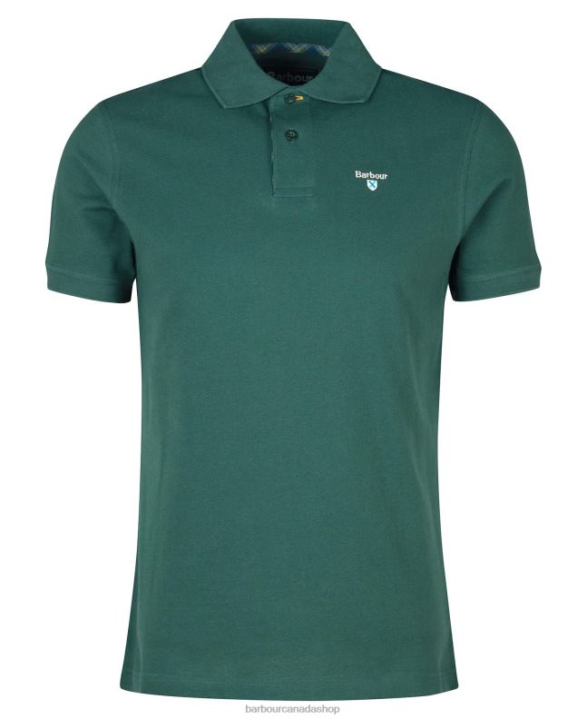 Barbour Clothing Men Washed Stone Tartan Pique Polo Shirt 2BB2F613