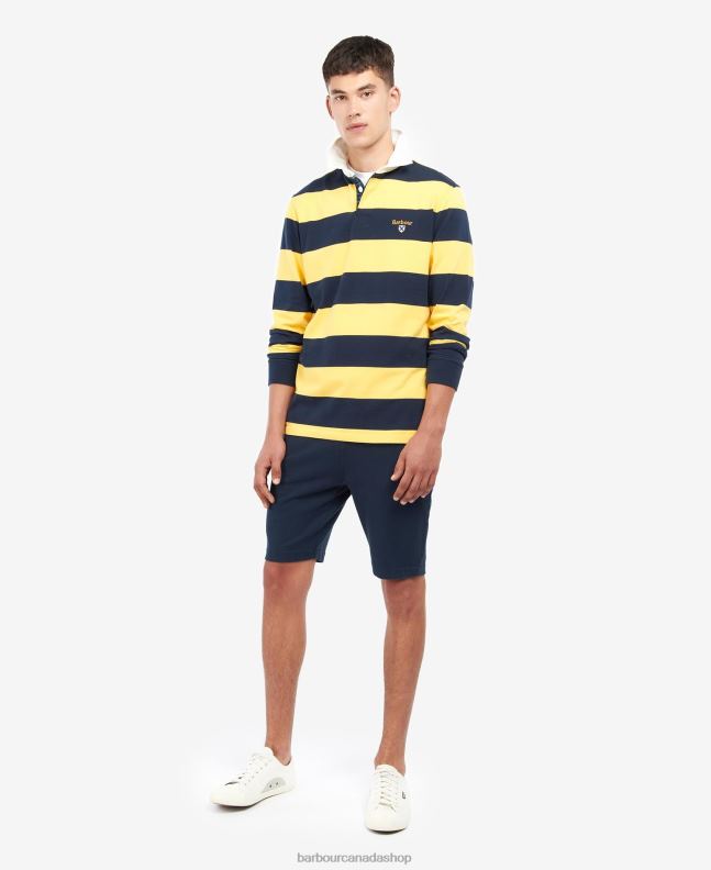 Barbour Clothing Men Whisper White Hollywell Striped Rugby Shirt 2BB2F706